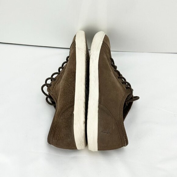 Frye Mindy Low Rise Leather Sneakers Chocolate Brown - Picture 6 of 11